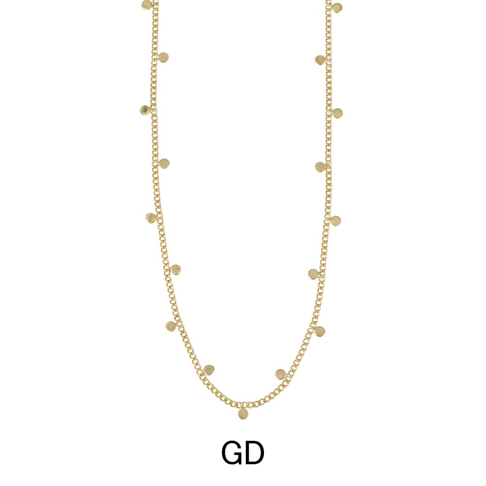 Dainty Disc Layered Necklace