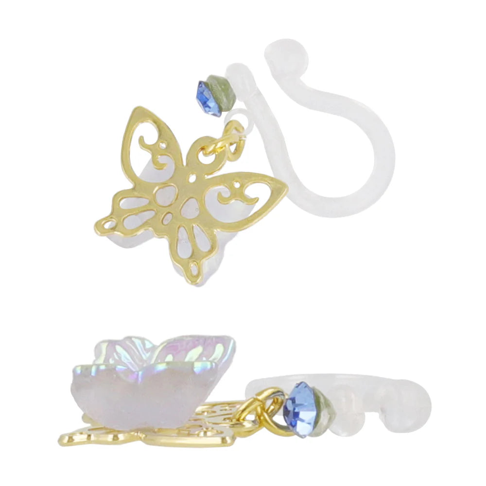 Iridescent Butterfly Drop Invisible Clip