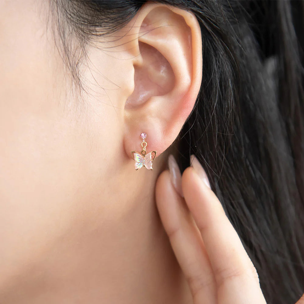 Iridescent Butterfly Drop Invisible Clip