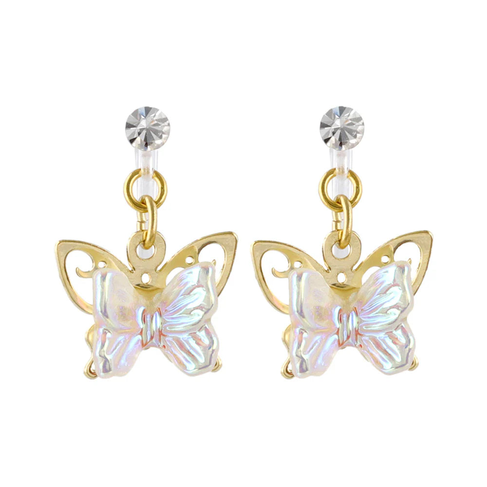 Iridescent Butterfly Drop Invisible Clip
