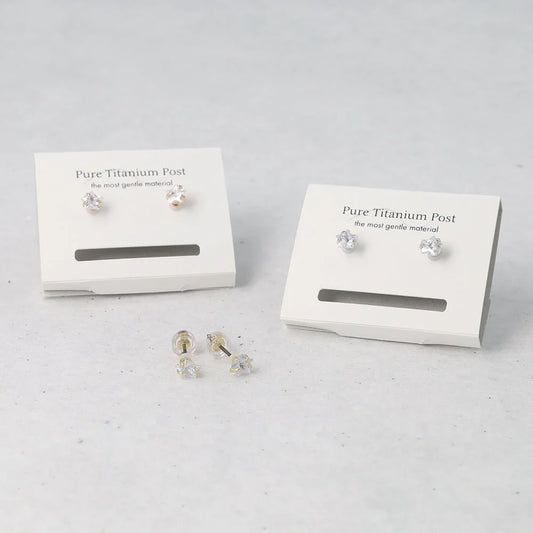Star CZ Titanium Studs