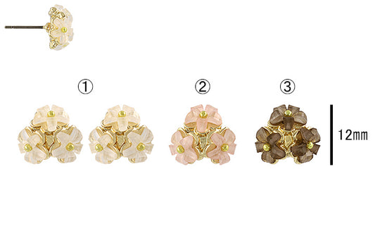 Petal Blossom Cluster Stud Earrings