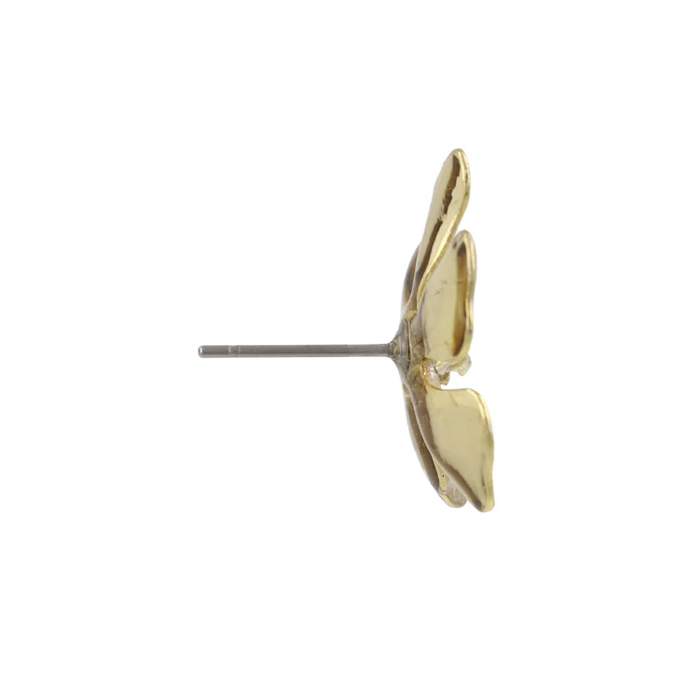 Glitter Flower Stud Earrings