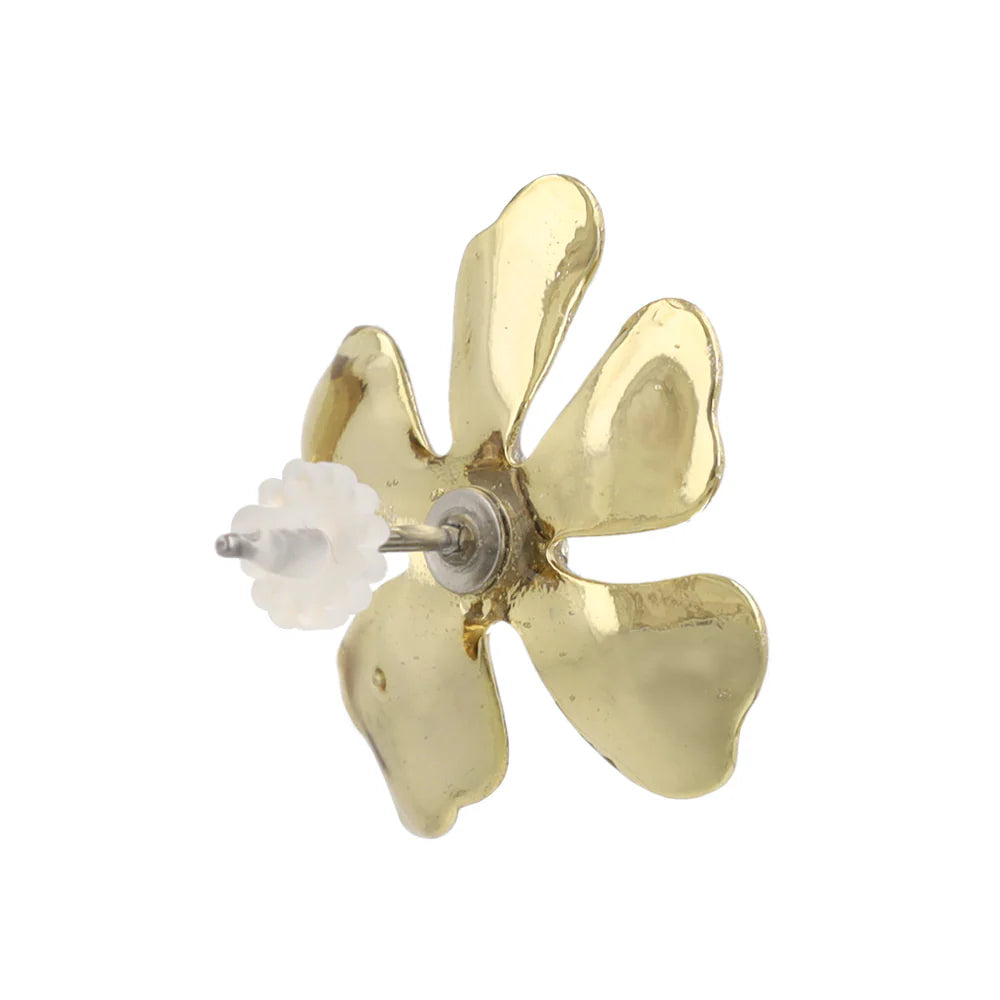 Glitter Flower Stud Earrings