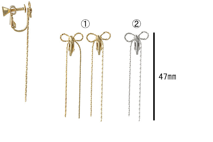 Bow Clip On Earing
