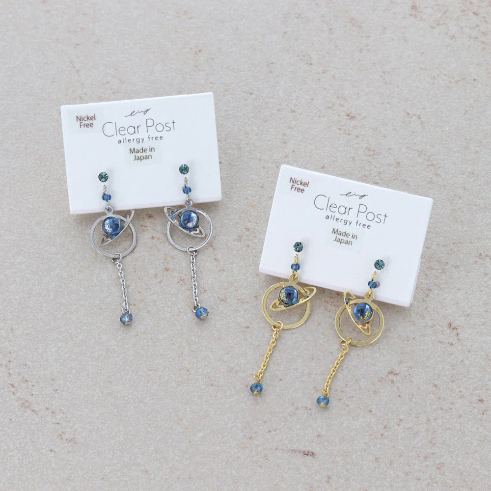 Planetary Orbit Drop Plastic Earrings