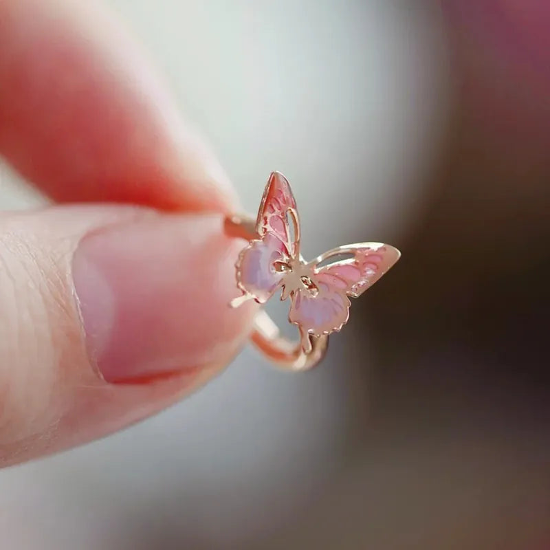 Butterfly Hoop Ear Cuff
