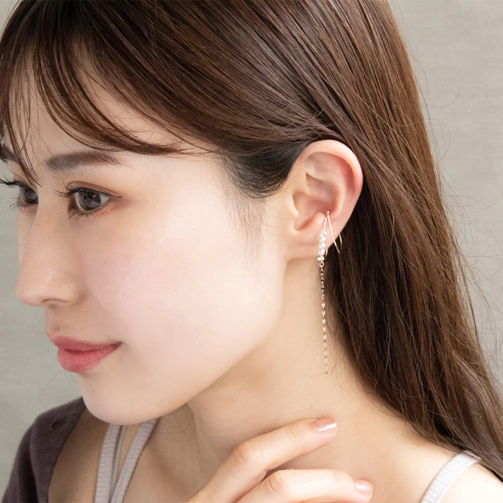 Long Chain Double Ear Cuff