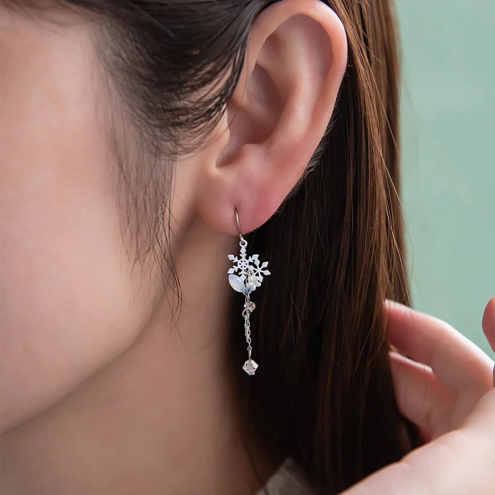 Snowflake Ornate Drop Earrings