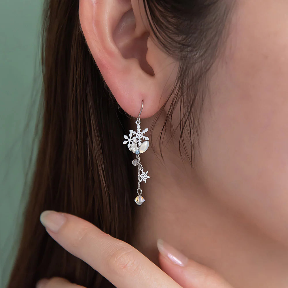 Snowflake Ornate Drop Earrings