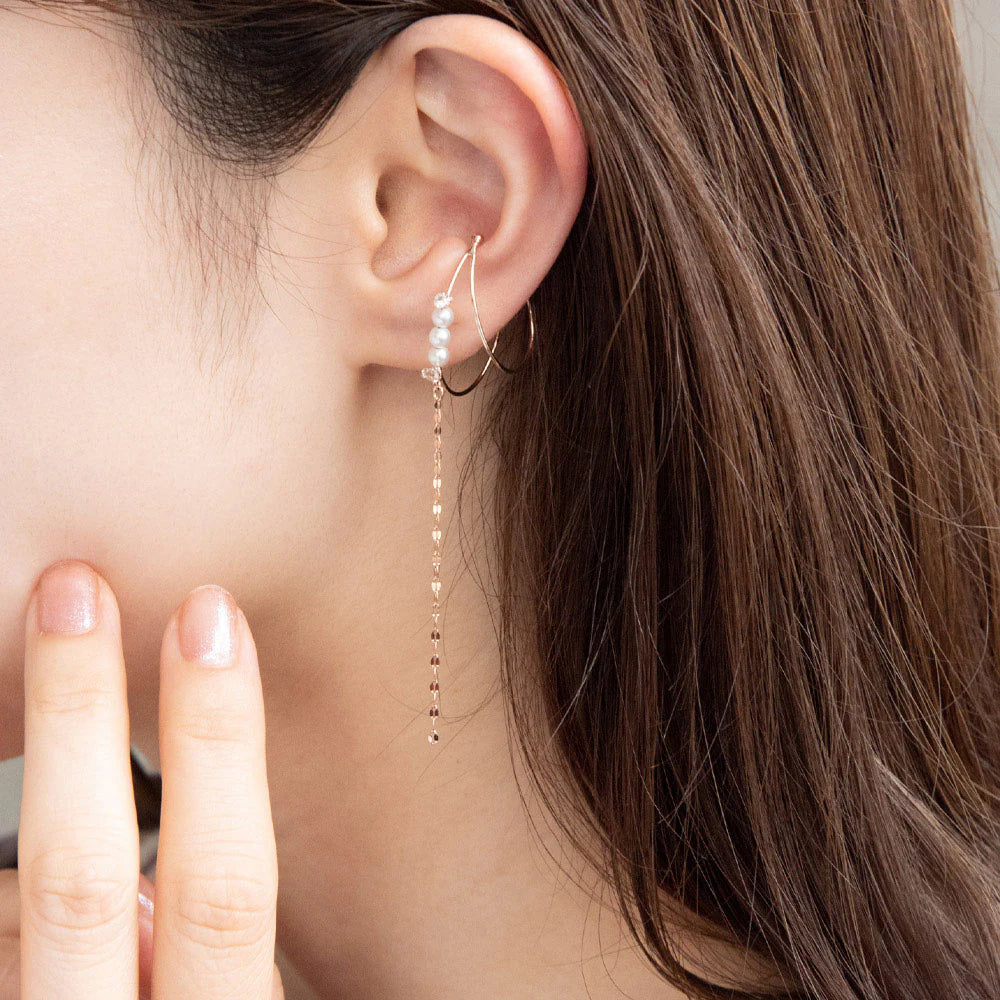 Long Chain Double Ear Cuff