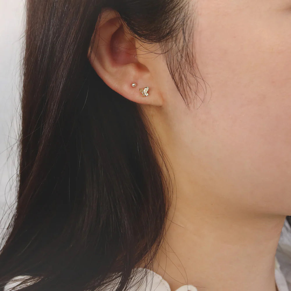 Butterfly Plastic Earring Set