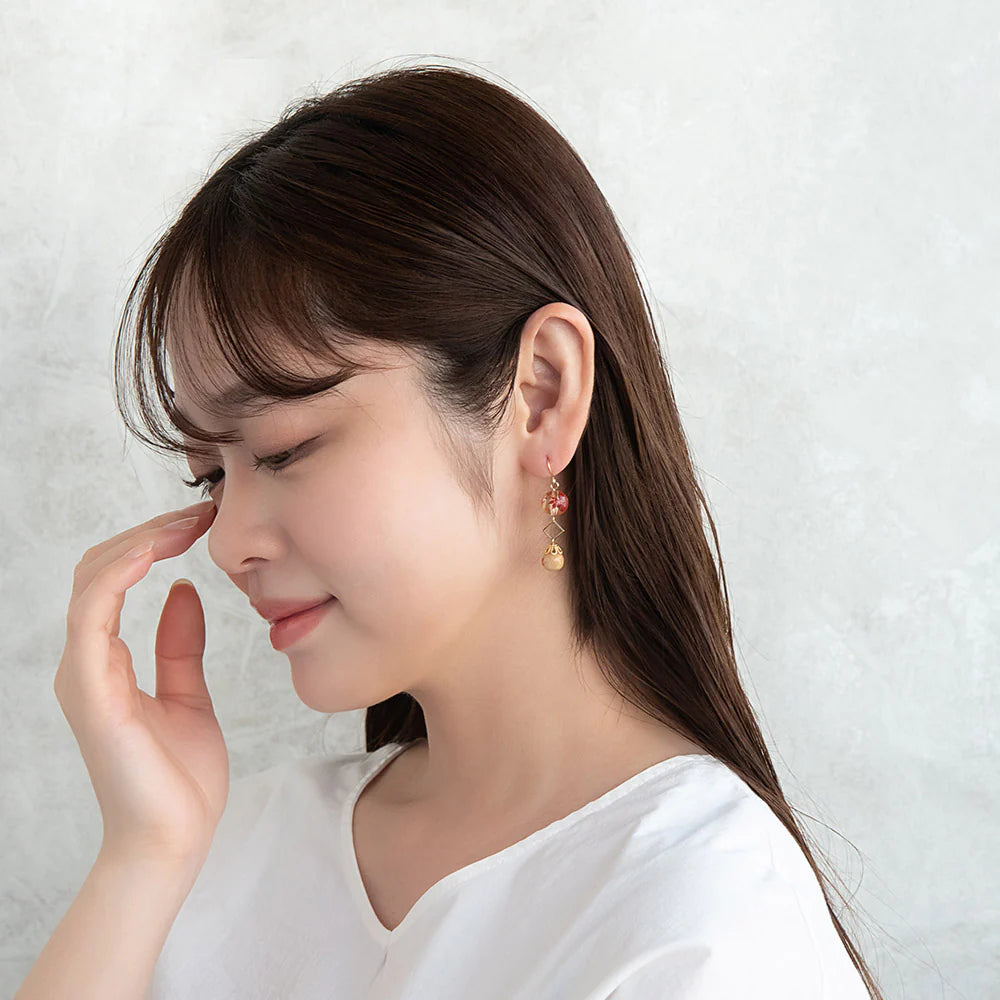 Momiji Bead Multi Link Earrings