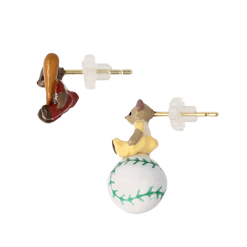 Home Run Bear Earrings