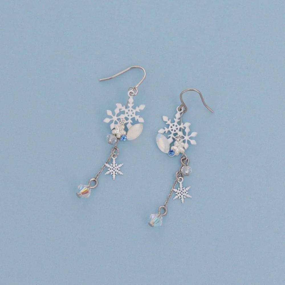 Snowflake Ornate Drop Earrings