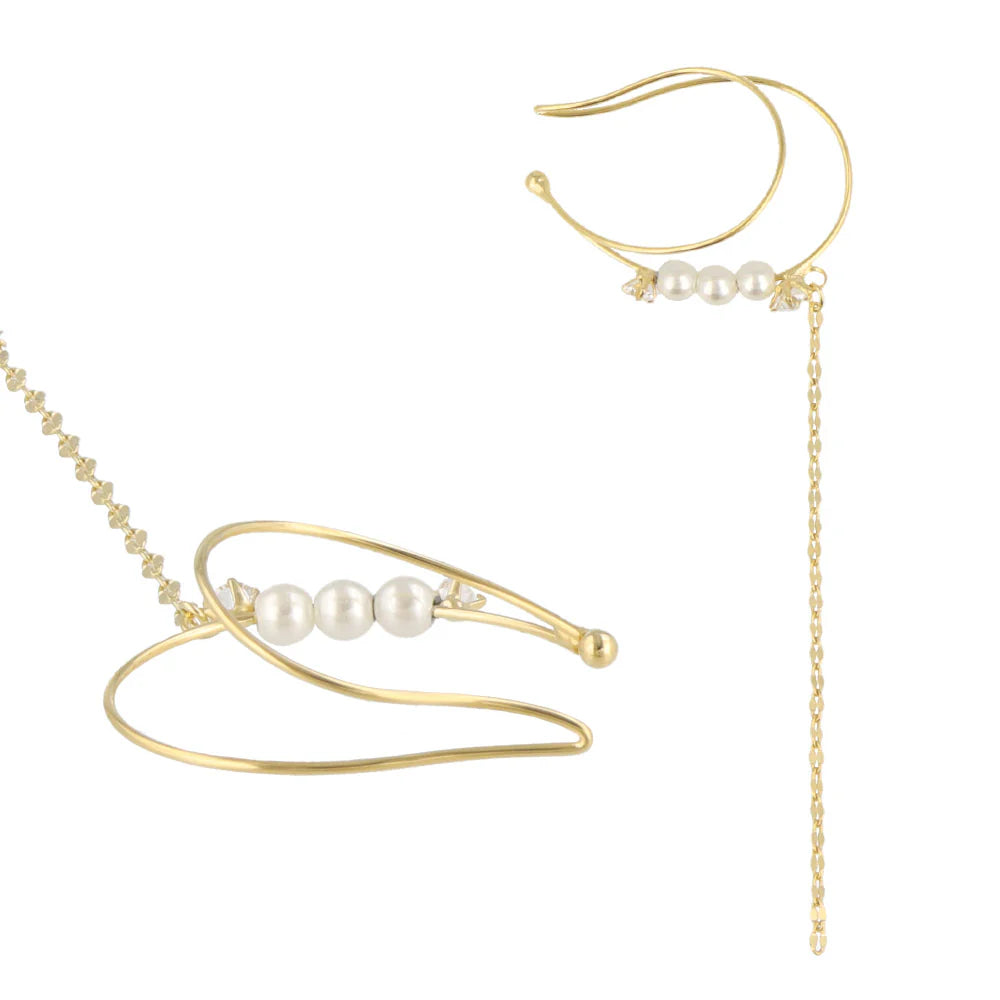 Long Chain Double Ear Cuff