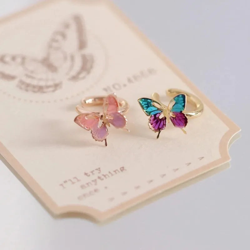 Butterfly Hoop Ear Cuff