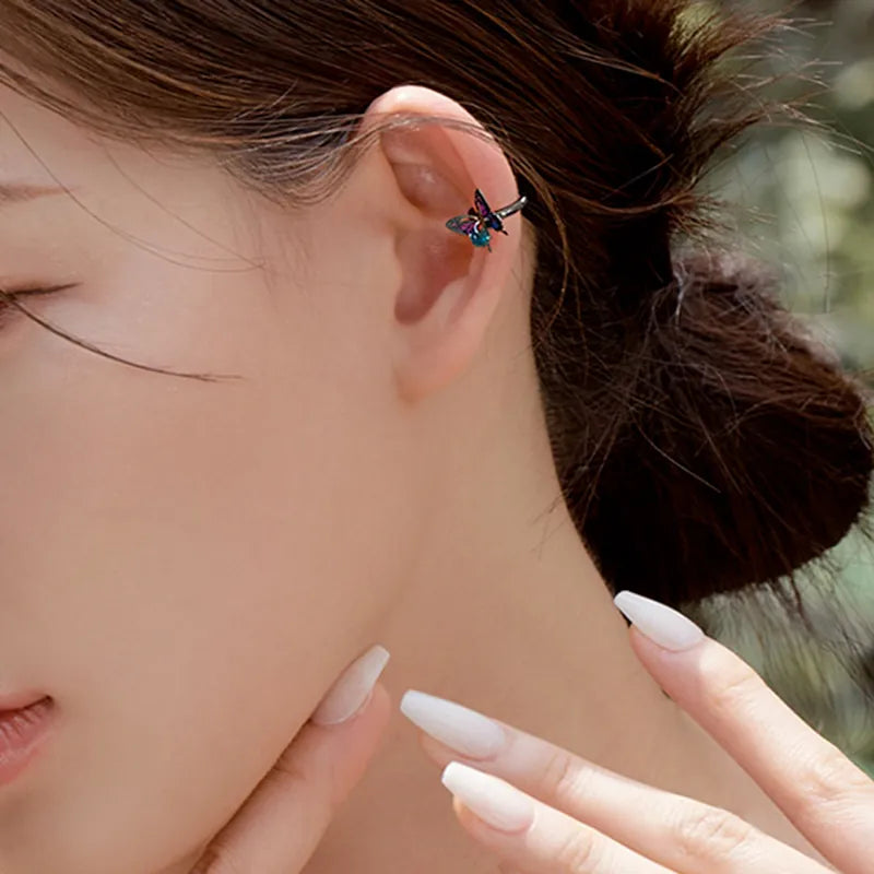 Butterfly Hoop Ear Cuff
