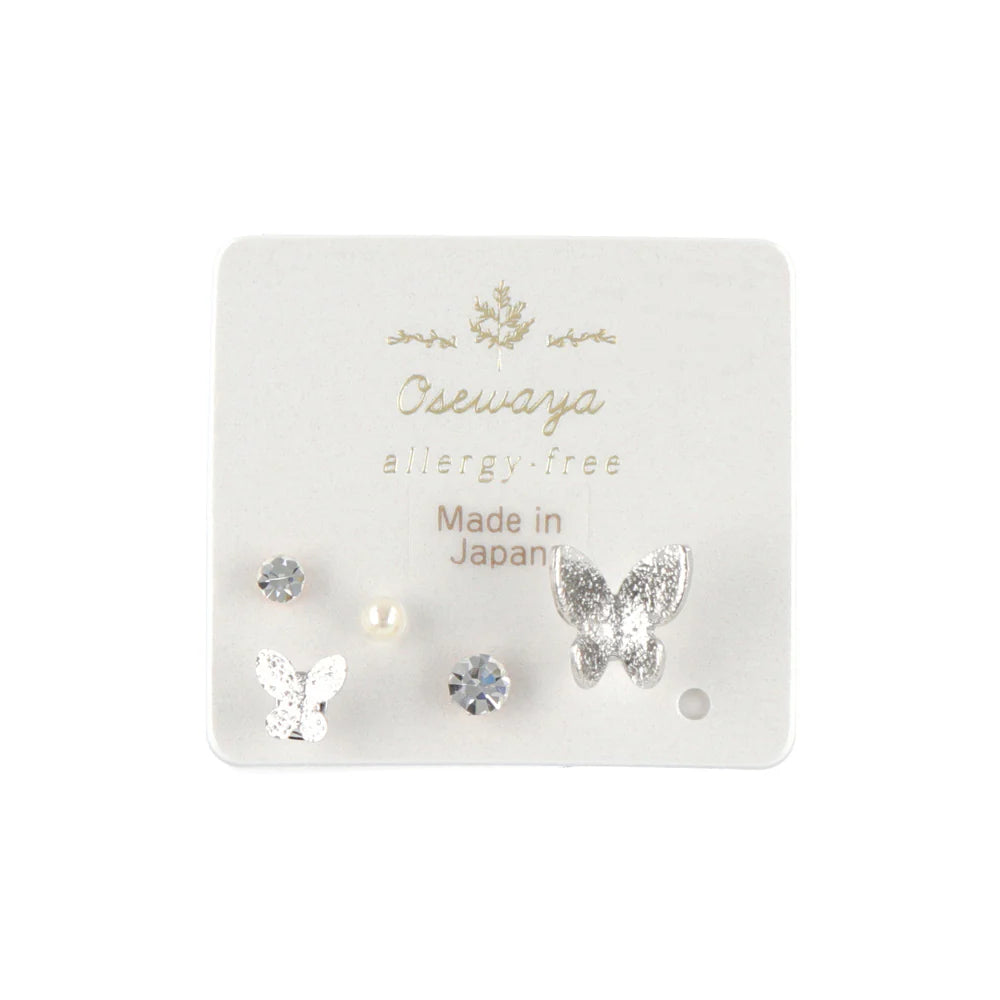 Butterfly Plastic Earring Set