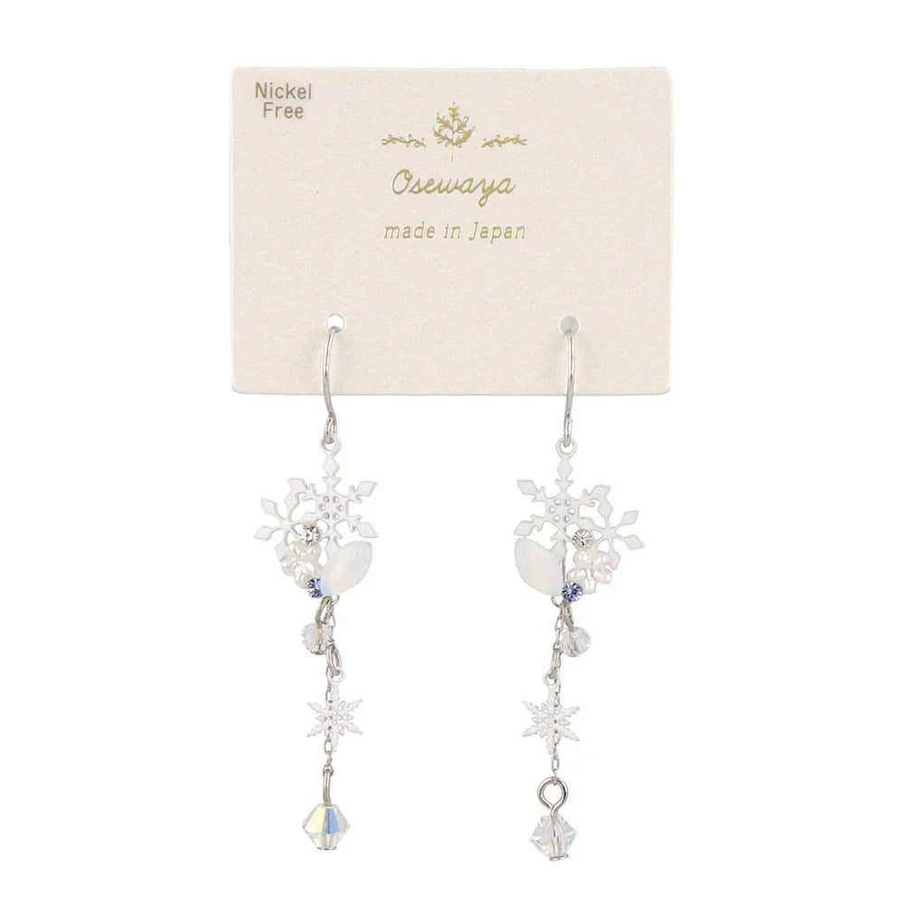 Snowflake Ornate Drop Earrings