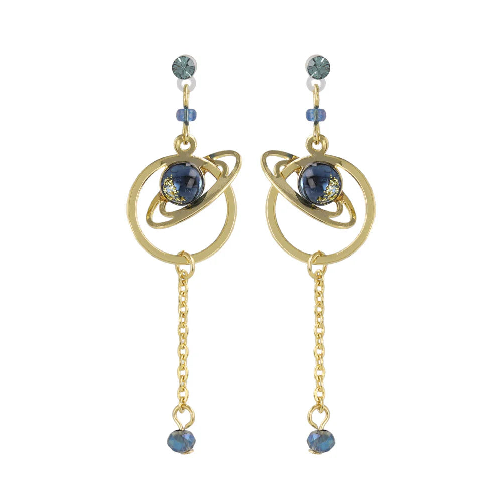 Planetary Orbit Drop Plastic Earrings