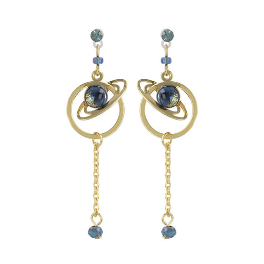 Planetary Orbit Drop Plastic Earrings