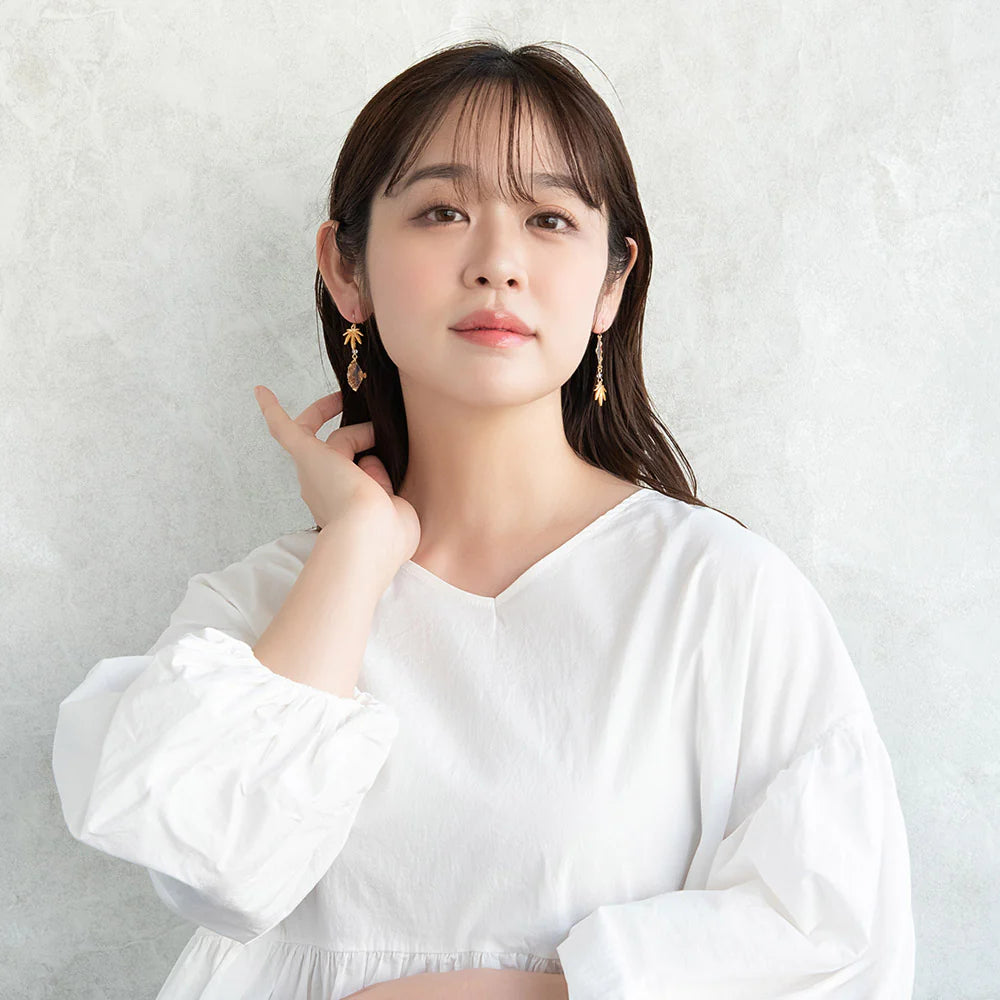 Momiji and Sensu Fan Earrings