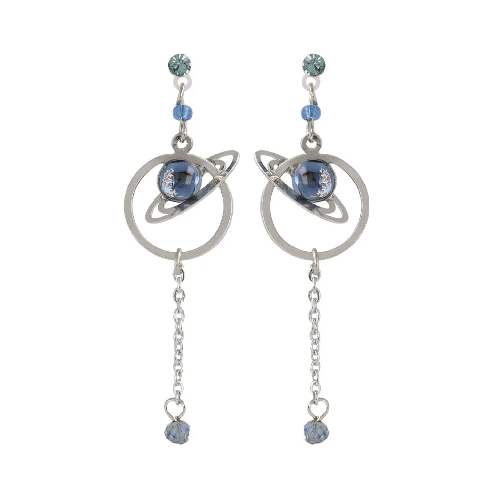 Planetary Orbit Drop Plastic Earrings