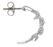 Flower Hoop Earrings