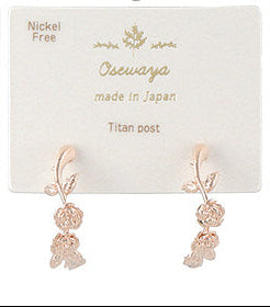 Flower Hoop Earrings