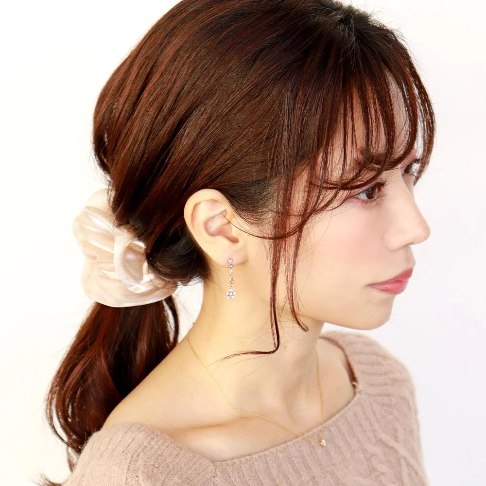 Pink Sakura Stick Drop Earrings